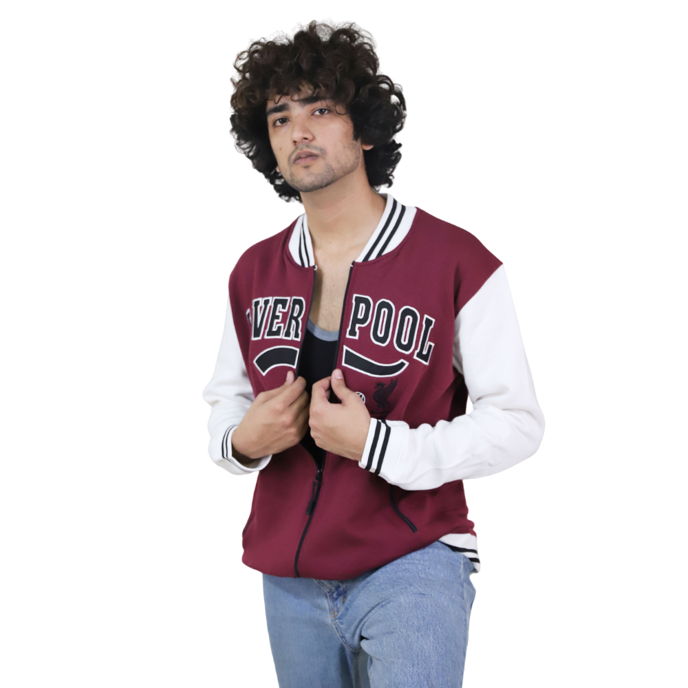 Maroon LFC Varsity Bomber Jacket