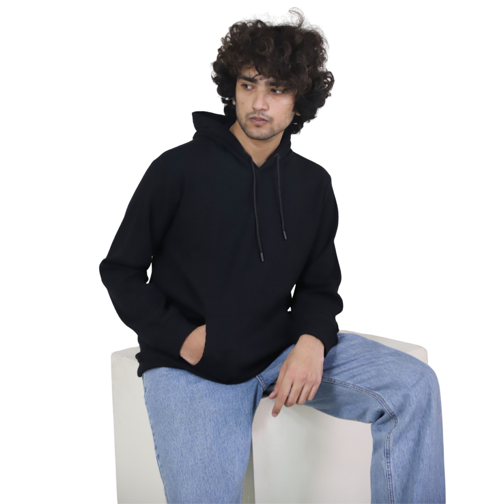 Black Classic Fleece Oversized Hoodie