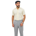 Pair of Off-White Cuban Collar Shirt & Light Grey Trouser