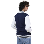 Navy Varsity Letter N Bomber Jacket