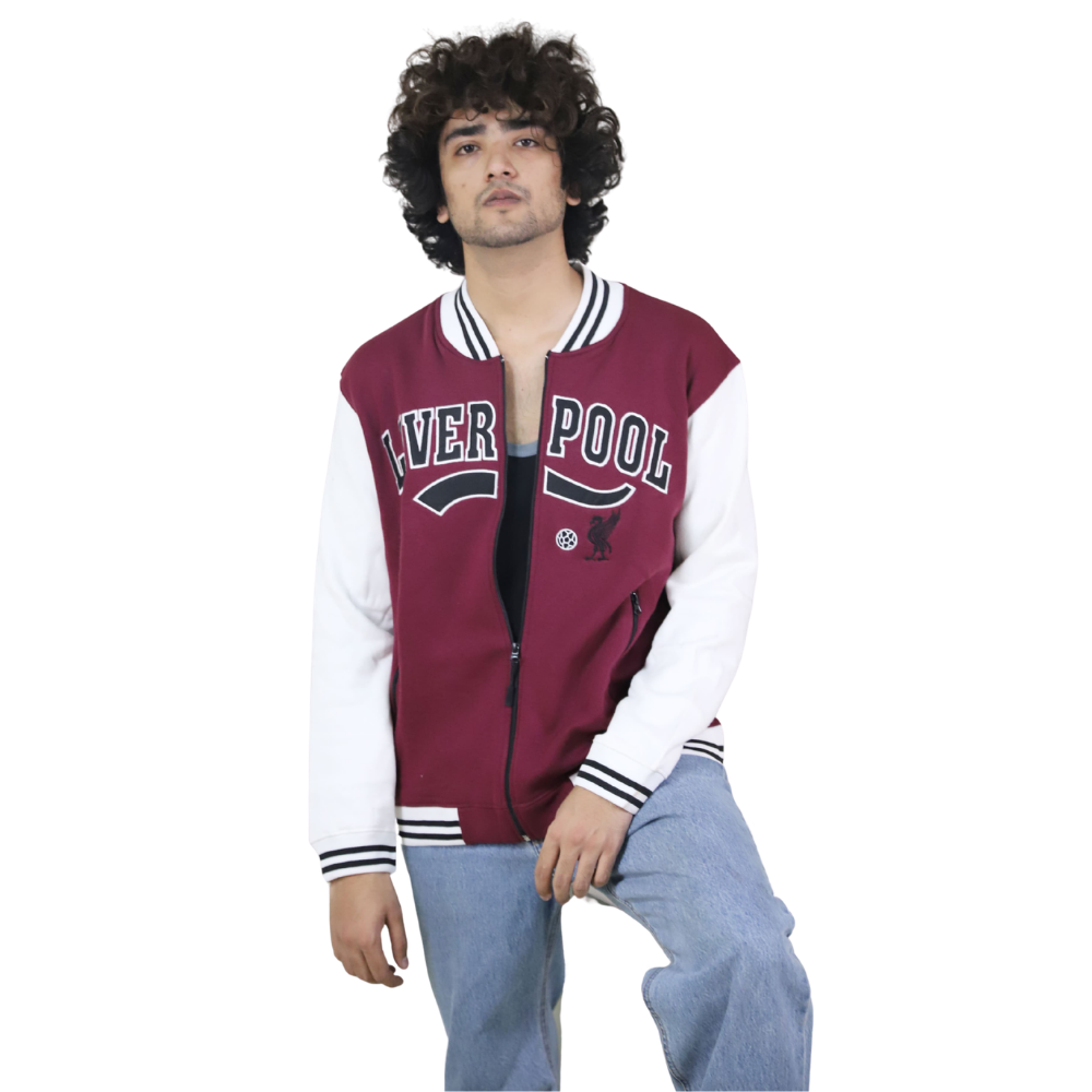 Maroon LFC Varsity Bomber Jacket