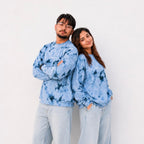 Blue Acid Wash Oversized Tee