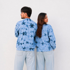 Blue Acid Wash Oversized Tee