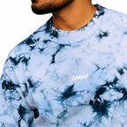 Blue Acid Wash Oversized Tee